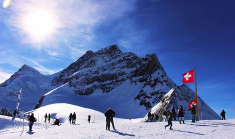Šveicarija. Jungfraujoch.