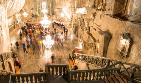 Lenkija. Veličkos druskų kasykla.