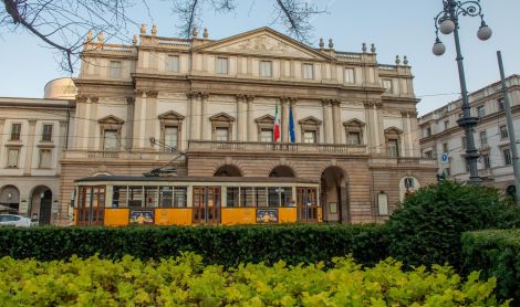Italija. La Scala operos teatras.