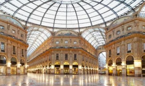 Italija. Milanas. Viktoro Emanuelio II galerija.