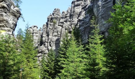 Čekija. Adršpadų kalnai.