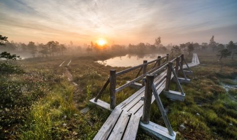 Latvija. Didysis Kemerių raisto takas.