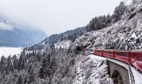 Šveicarija. Glacier Express.