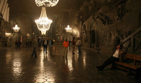 Lenkija. Veličkos druskų kasykla.