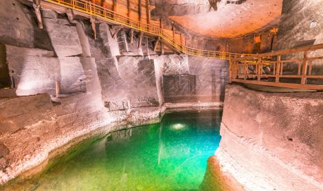 Lenkija. Veličkos druskų kasykla.