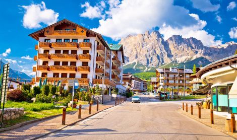 Italija. Kortina d‘Ampeco.