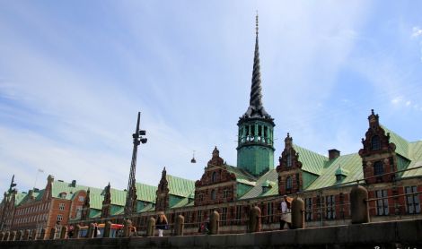 Danija. Kopenhaga. Biržos pastatas.