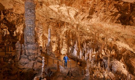 Slovėnija. Postoinos urvai.