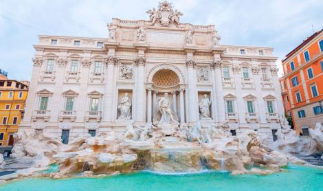 Italija. Trevi fontanas.