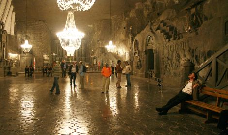 Lenkija. Veličkos druskų kasykla.