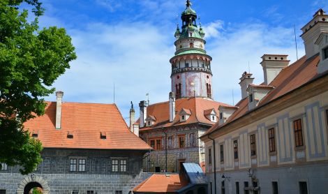 Čekija. Česky Krumlov.