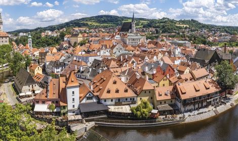 Čekija. Česky Krumlov.