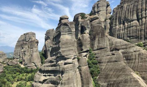 Graikija. Smiltainio uolos.