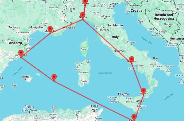Kruizinė kelionė po Viduržemio jūra nauju, prabangiu MSC WORLD EUROPA laivu su vadovu iš Lietuvos 10d.