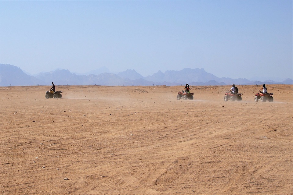 Desert, Desert Safari, Ride, Quads, Trip, Egypt, Dust