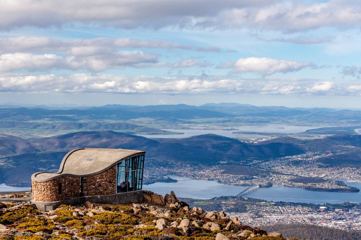 Hobarto miesto panormama, Tasmanija