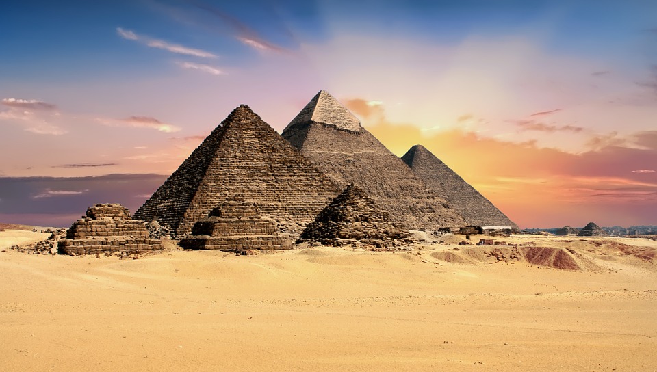 Pyramids, Egypt, Giza, Archeology, Monument